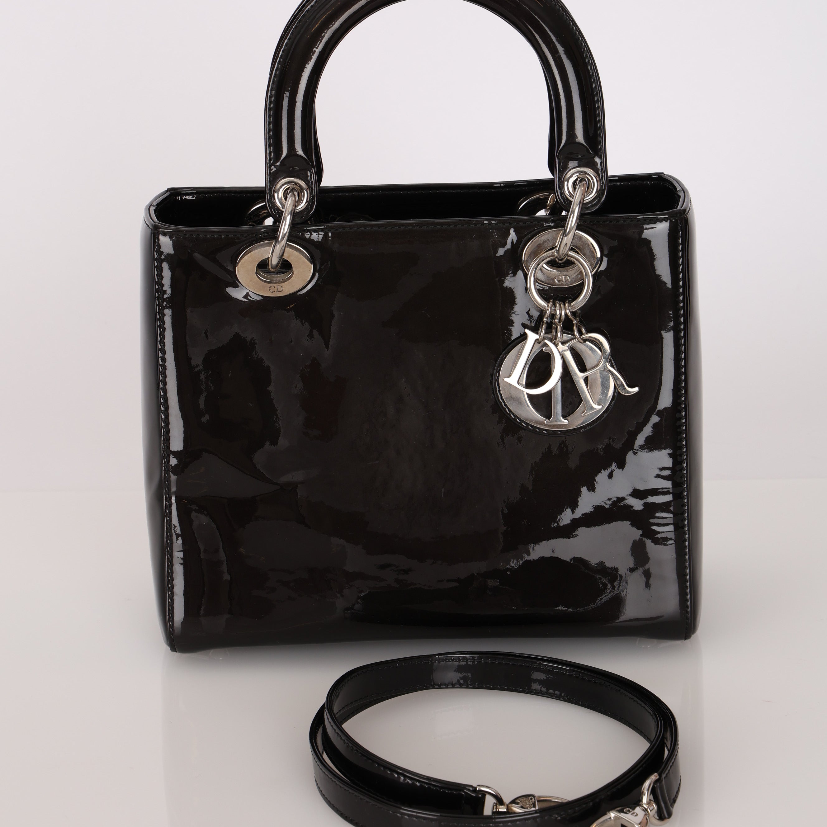 Dior Small Lady Black Patent
