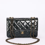 Chanel Paris-Salzburg Wallet on Chain Navy Patent 2015 AGHW