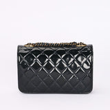 Chanel Paris-Salzburg Wallet on Chain Navy Patent 2015 AGHW