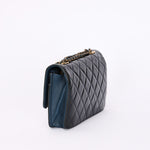 Chanel Paris-Salzburg Wallet on Chain Navy Patent 2015 AGHW