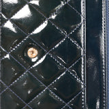 Chanel Paris-Salzburg Wallet on Chain Navy Patent 2015 AGHW
