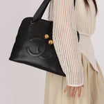 Chanel Double Zip Timeless Tote Black Caviar 1993 24K GP