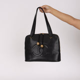 Chanel Double Zip Timeless Tote Black Caviar 1993 24K GP