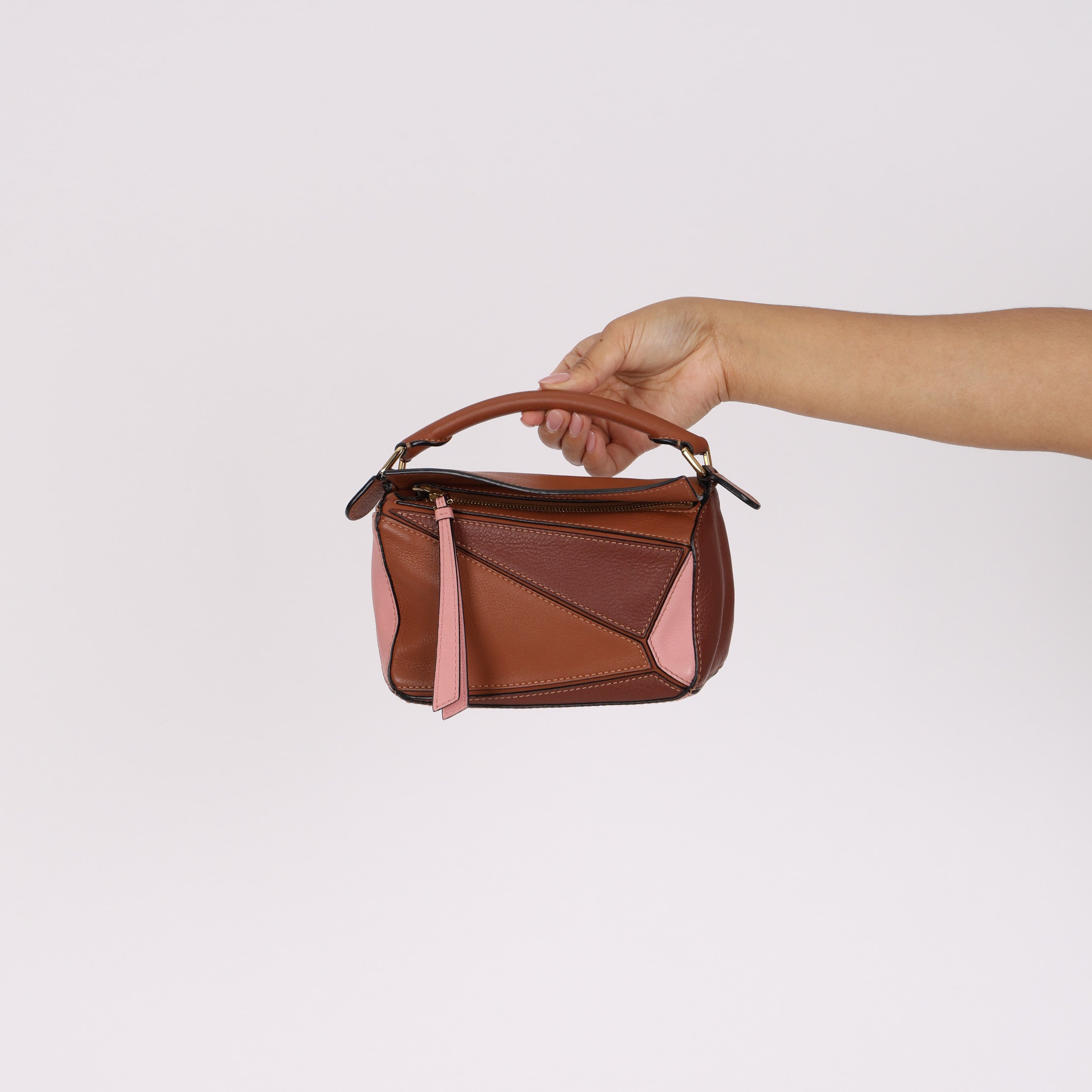 Loewe Tricolor Mini Puzzle Bag