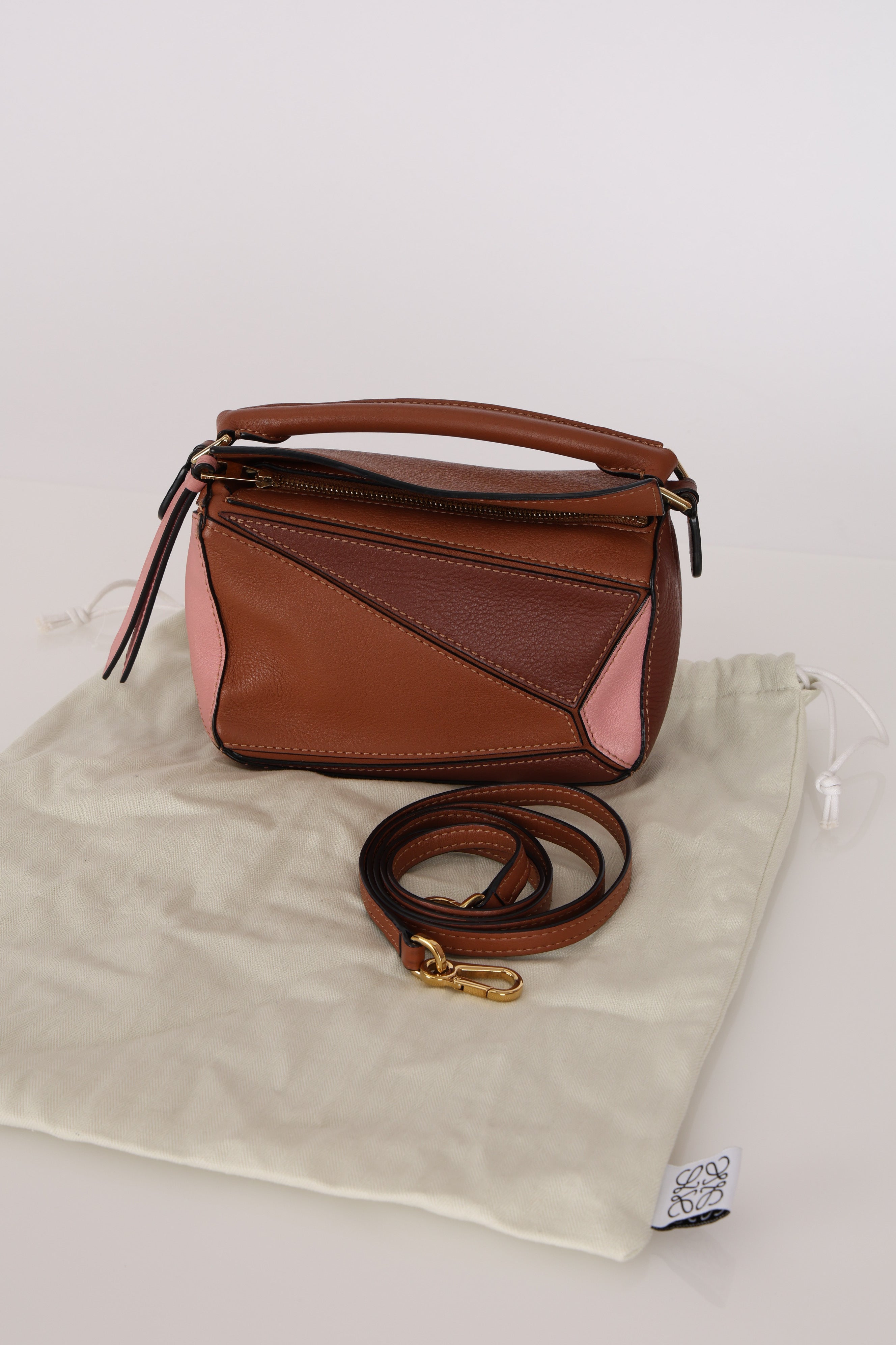 Loewe Tricolor Mini Puzzle Bag