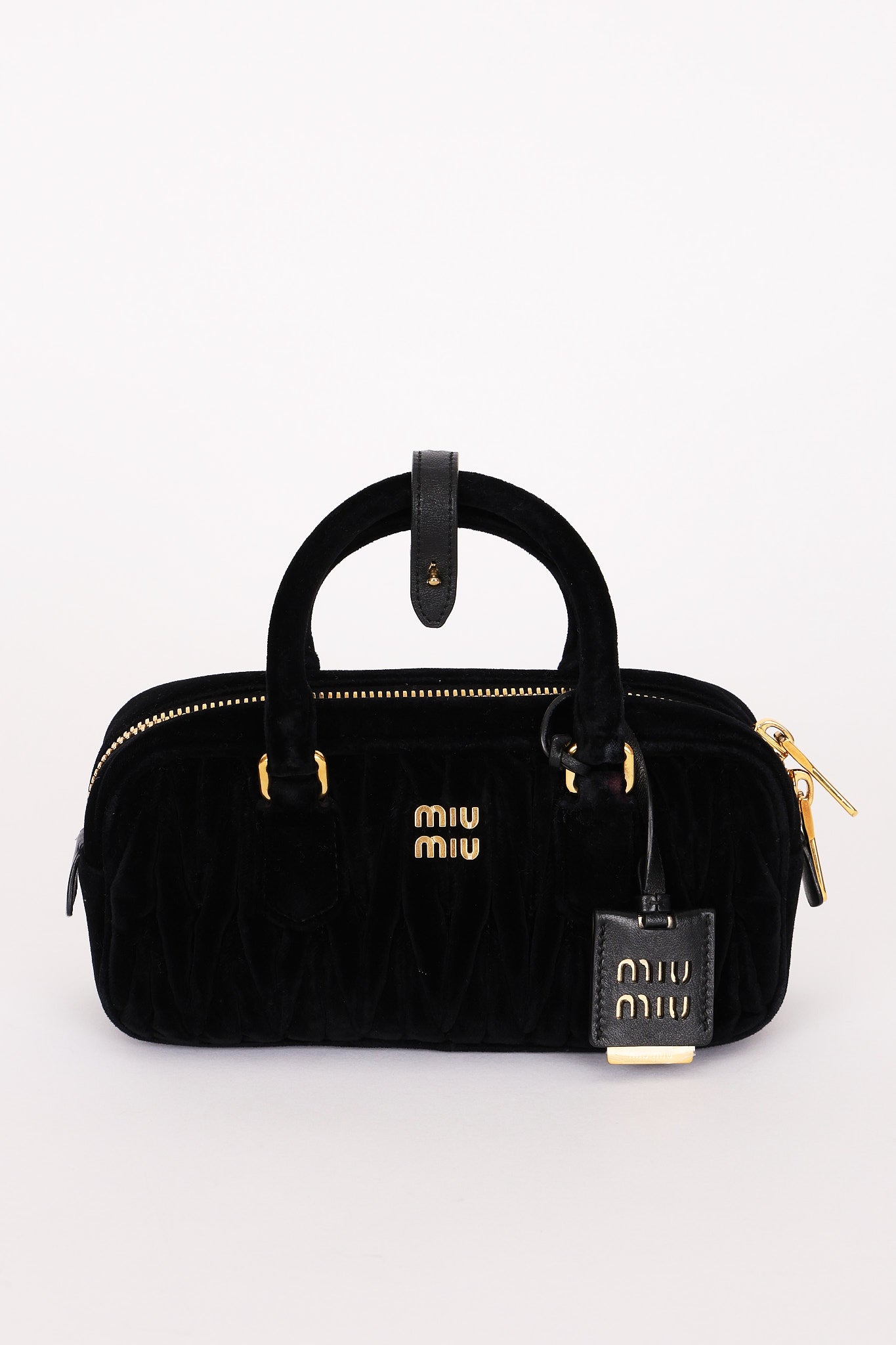 Miu Miu Arcadie Matelasse Velvet Bag