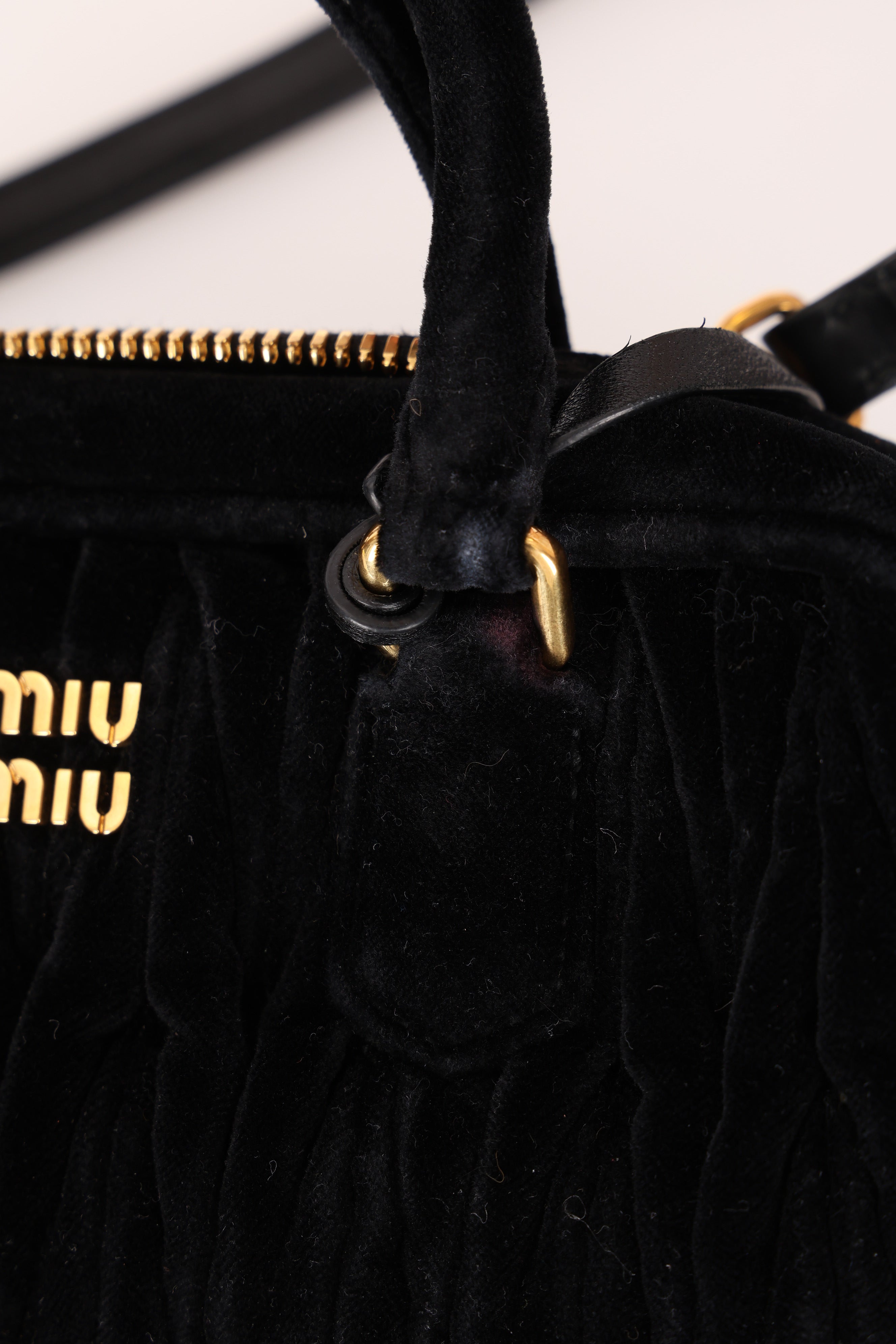 Miu Miu Arcadie Matelasse Velvet Bag (NEEDS MORE PICS)