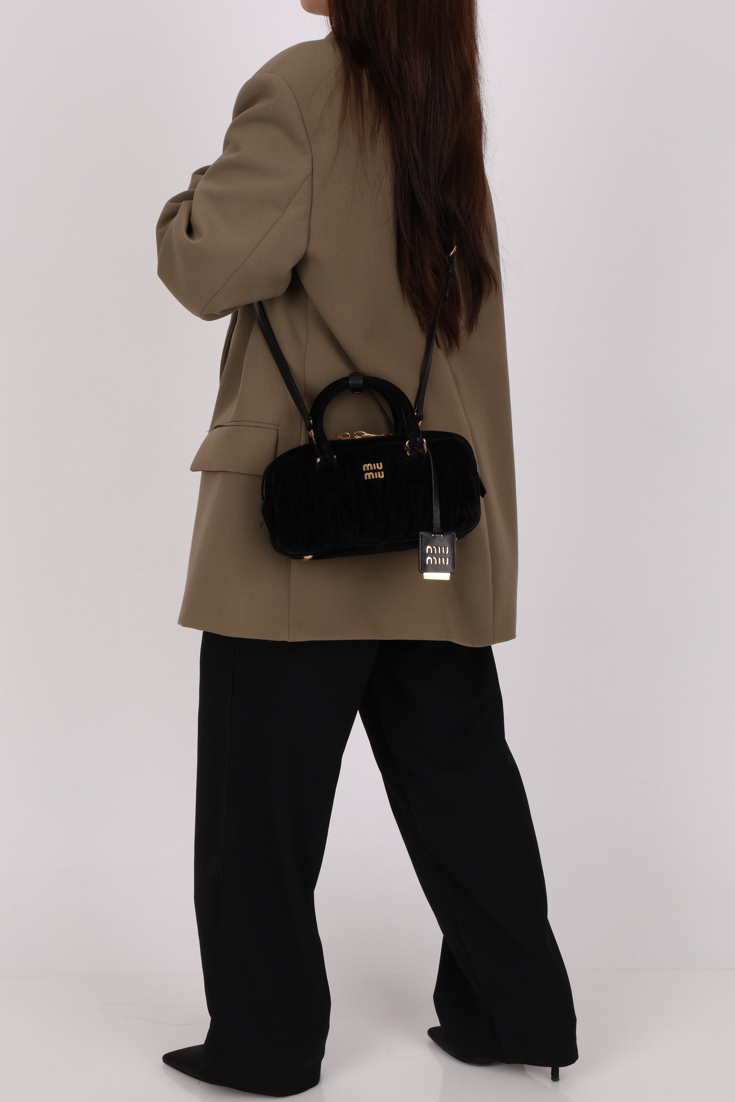 Miu Miu Arcadie Matelasse Velvet Bag (NEEDS MORE PICS)