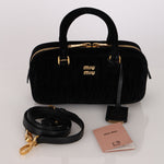 Miu Miu Arcadie Matelasse Velvet Tote