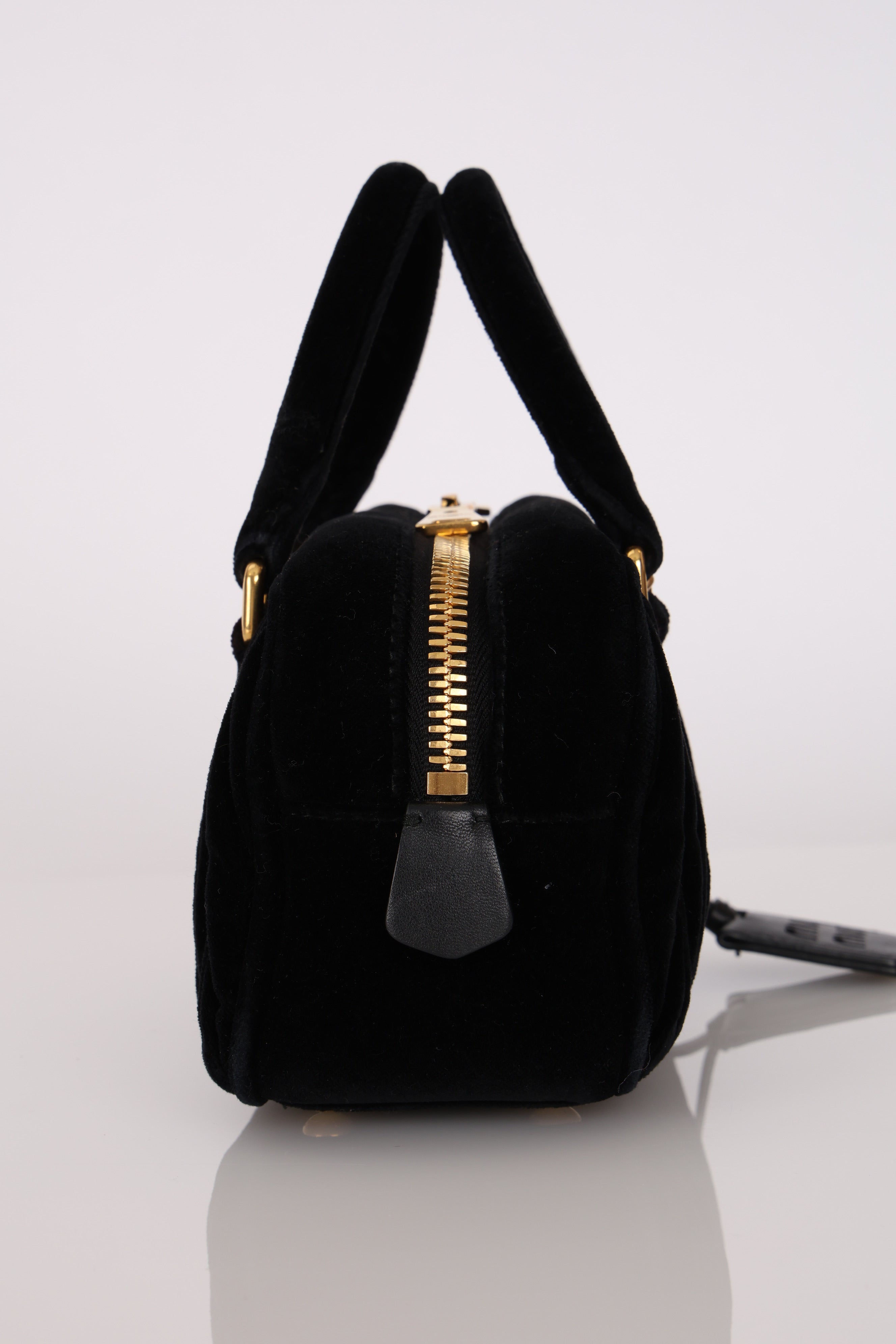 Miu Miu Arcadie Matelasse Velvet Tote