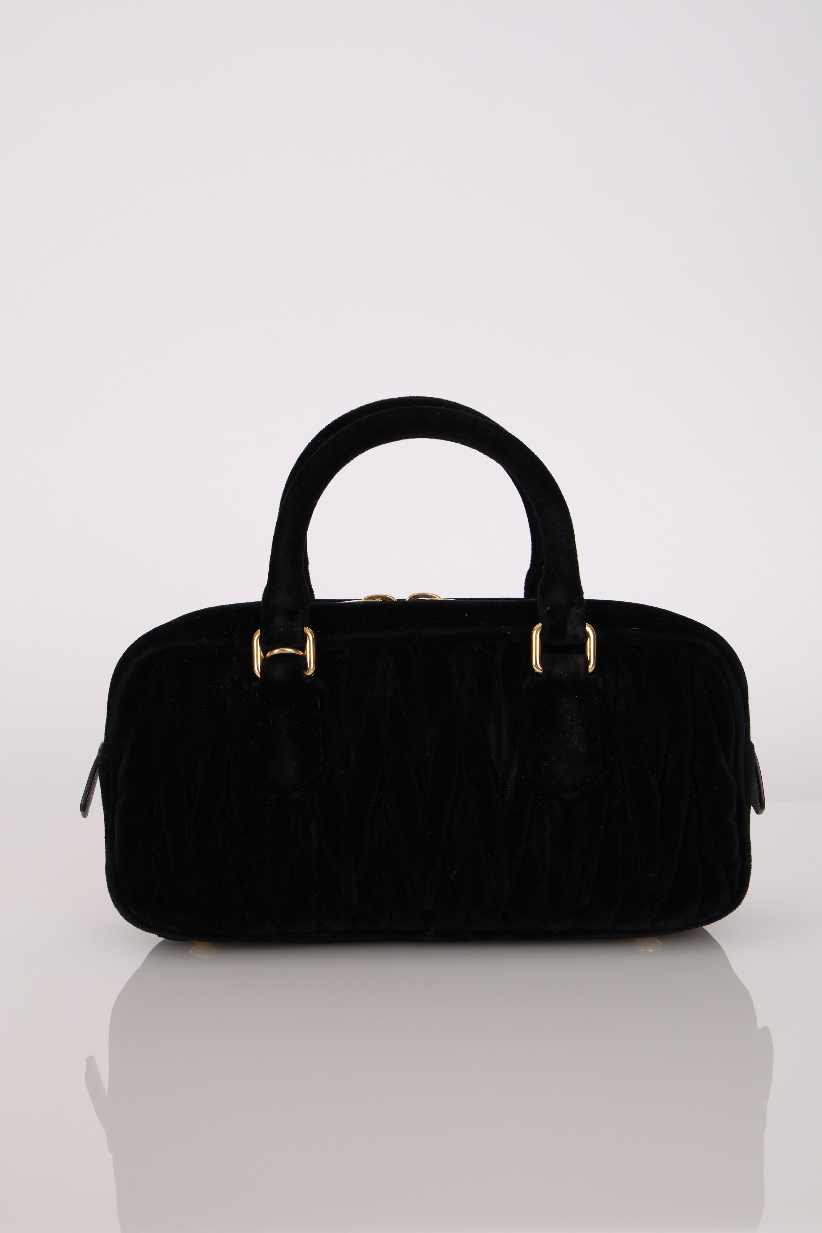 Miu Miu Arcadie Matelasse Velvet Tote