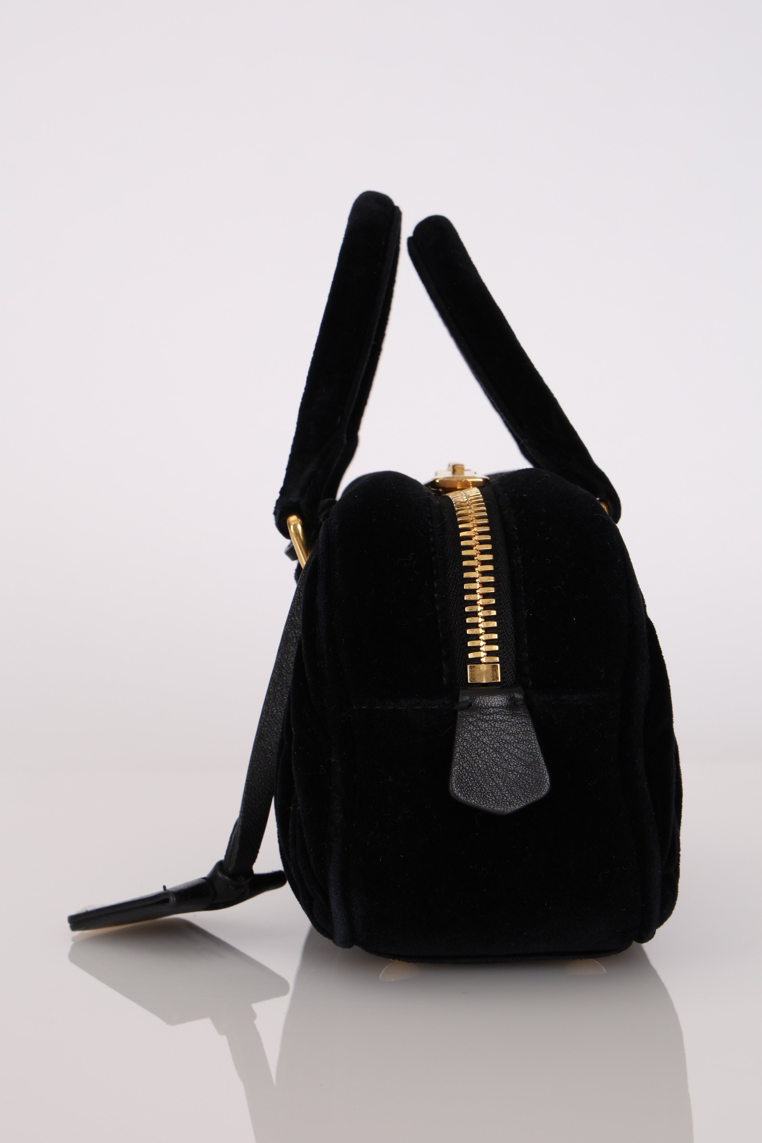 Miu Miu Arcadie Matelasse Velvet Tote