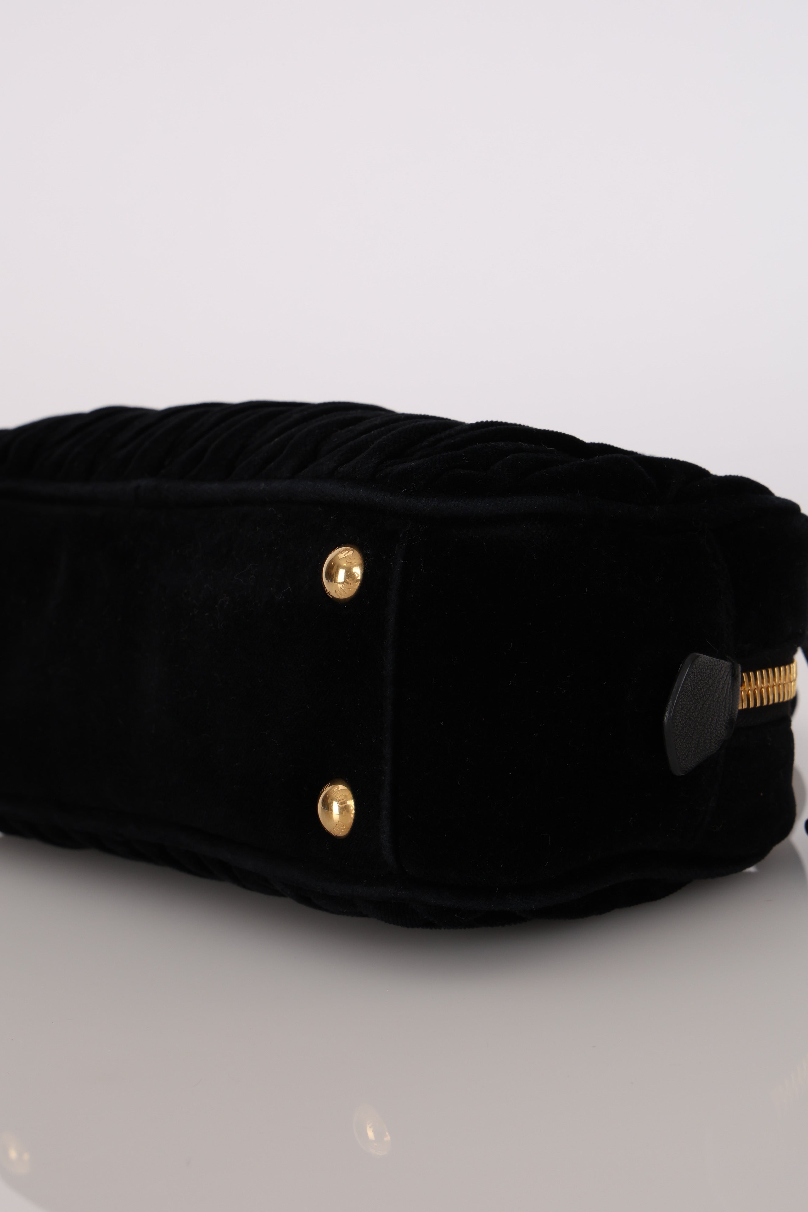 Miu Miu Arcadie Matelasse Velvet Tote