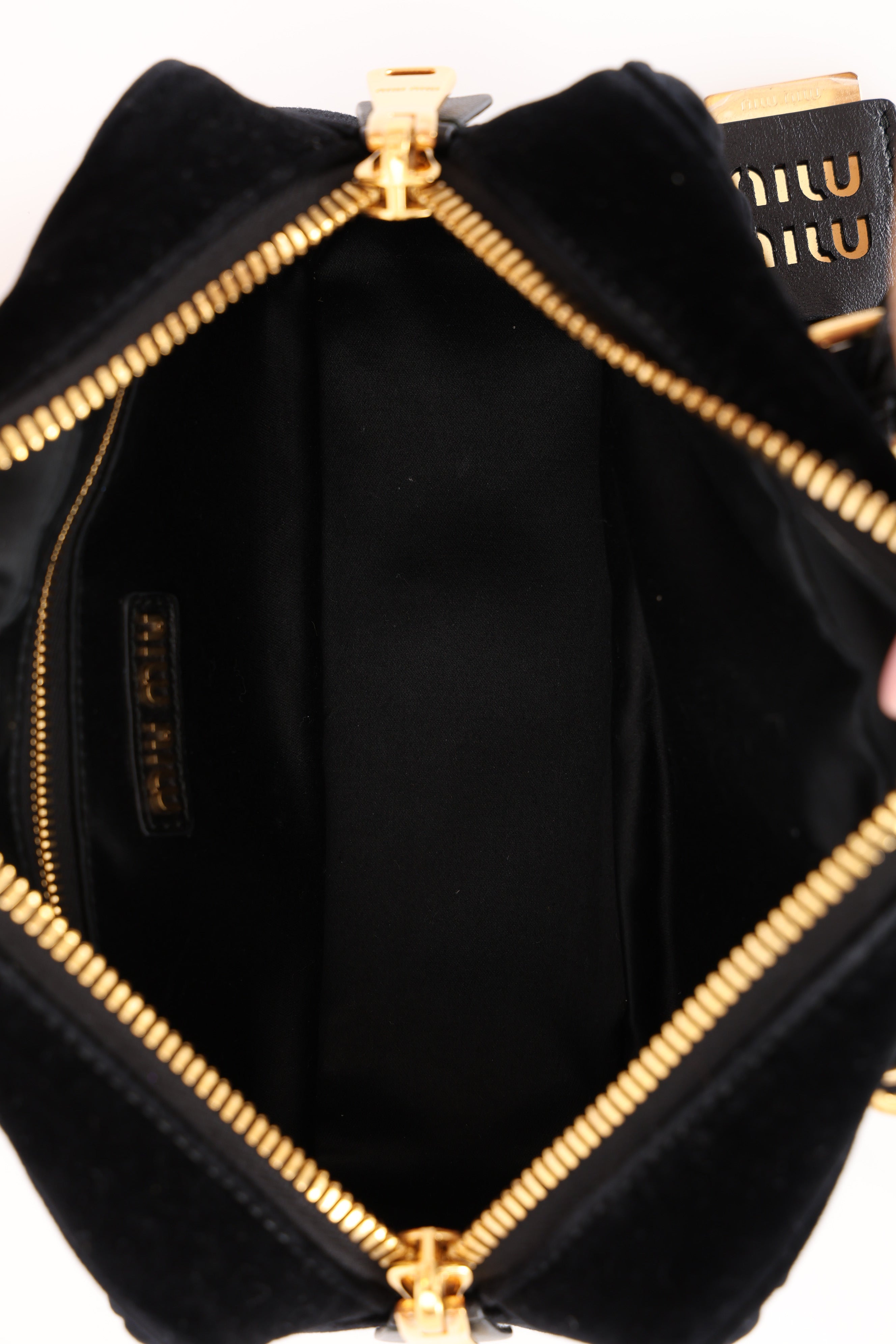 Miu Miu Arcadie Matelasse Velvet Tote