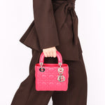 Dior Mini Lady Fuchsia Lambskin 2013