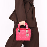 Dior Mini Lady Fuchsia Lambskin 2013