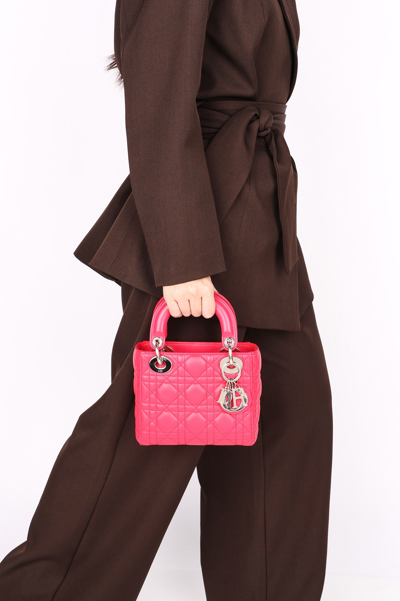 Dior Mini Lady Fuchsia Lambskin 2013