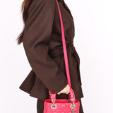 Dior Mini Lady Fuchsia Lambskin 2013
