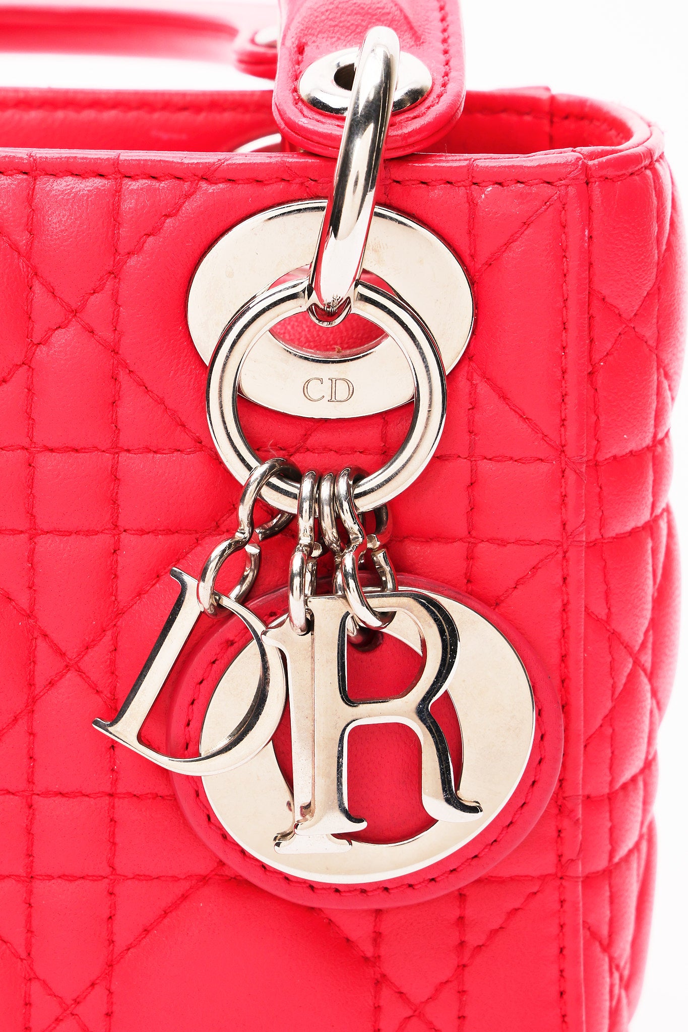 Dior Mini Lady Fuchsia Lambskin 2013