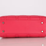 Dior Lambskin Cannage Coral Lady Bag