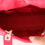 Dior Lambskin Cannage Coral Lady Bag