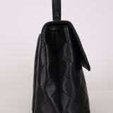 Chanel Kelly Top Handle Bag Black Caviar 24K GP