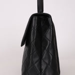 Chanel Kelly Top Handle Bag Black Caviar 24K GP