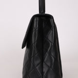 Chanel Kelly Top Handle Bag Black Caviar 24K GP