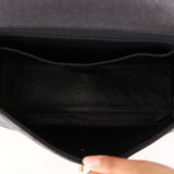 Chanel Kelly Top Handle Bag Black Caviar 24K GP