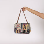 Chanel Jumbo Single Flap Mixed Media Patchwork SHW