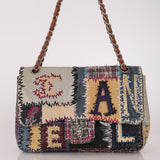 Chanel Jumbo Single Flap Mixed Media Patchwork SHW