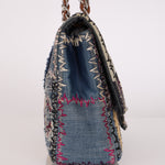 Chanel Jumbo Single Flap Mixed Media Patchwork SHW