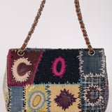 Chanel Jumbo Single Flap Mixed Media Patchwork SHW
