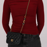 Chanel Lambskin Black Mini Square Coco Flap