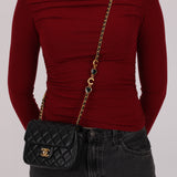 Chanel Lambskin Black Mini Square Coco Flap