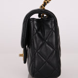 Chanel Lambskin Black Mini Square Coco Flap