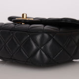 Chanel Lambskin Black Mini Square Coco Flap
