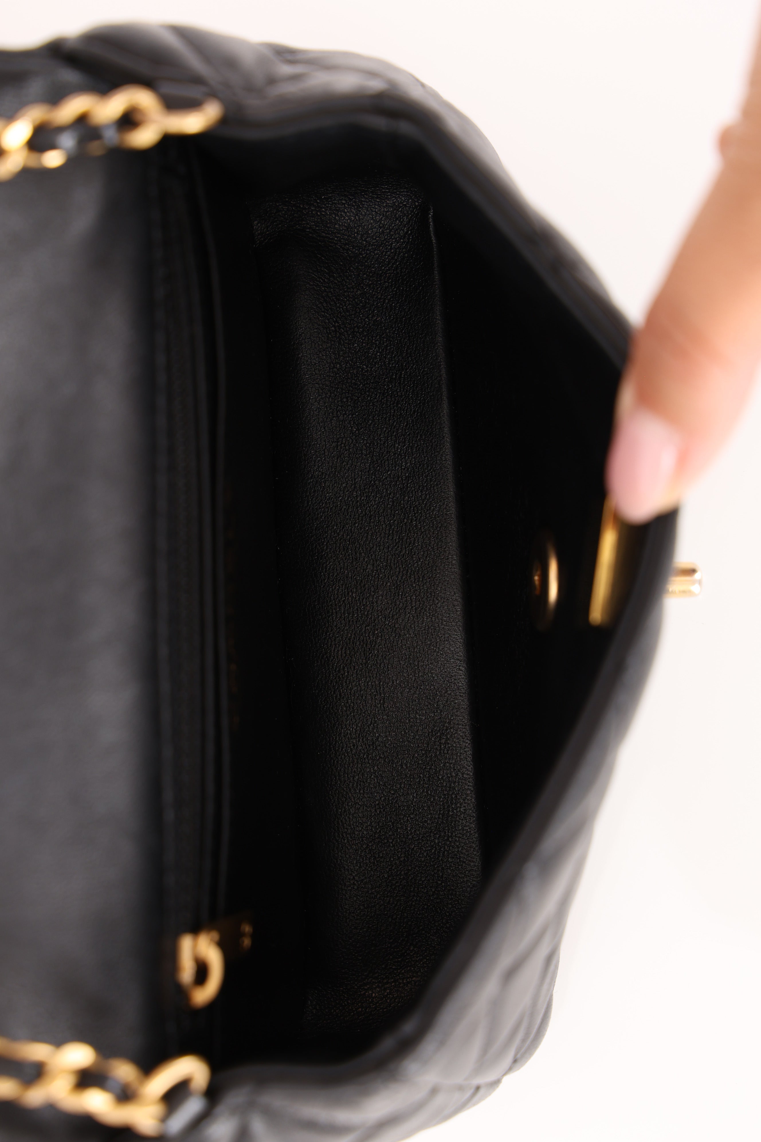 Chanel Lambskin Black Mini Square Coco Flap