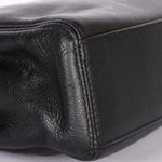 Chanel Tortoise Acrylic Top Handle Tote Black Caviar 1997