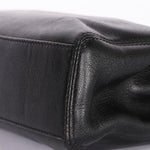 Chanel Tortoise Acrylic Top Handle Tote Black Caviar 1997