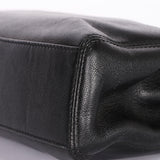 Chanel Tortoise Acrylic Top Handle Tote Black Caviar 1997