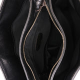 Chanel Tortoise Acrylic Top Handle Tote Black Caviar 1997