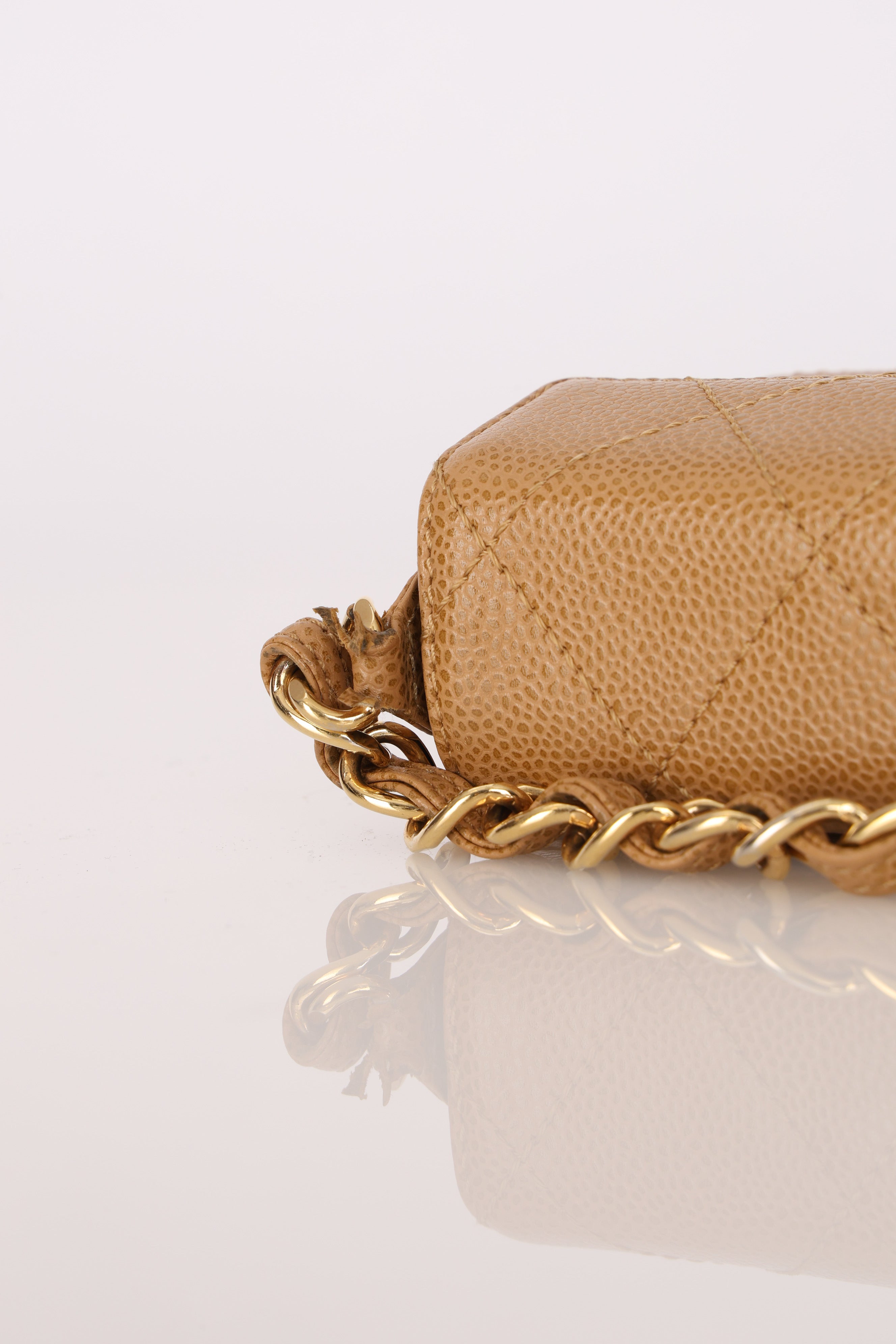 Rare Chanel Mini Rectangular Flap Beige Caviar 2002 24K GP (DONE BUT NEEDS MORE PICS)