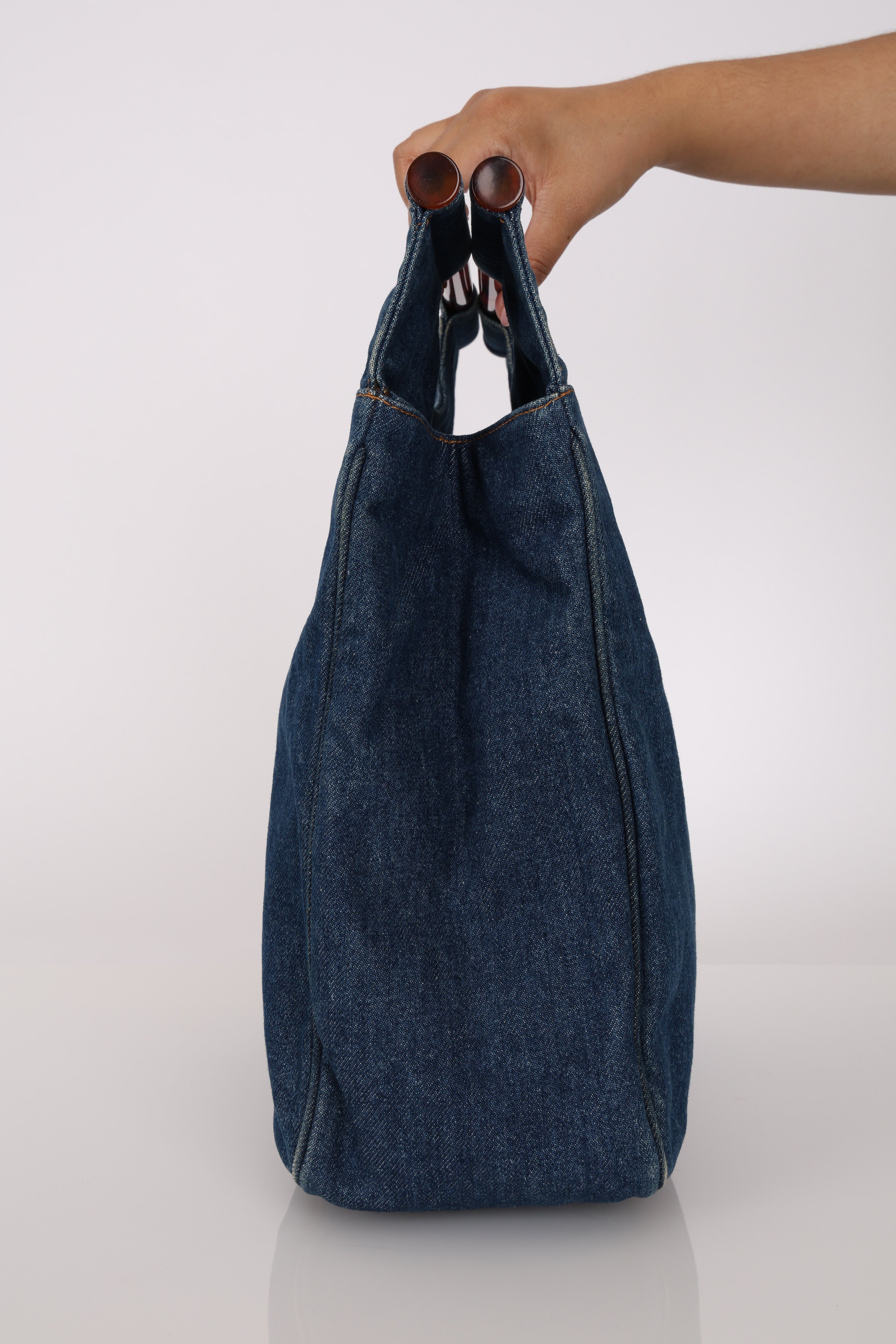 Chanel Denim Top Handle Bag