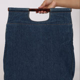 Chanel Denim Top Handle Bag