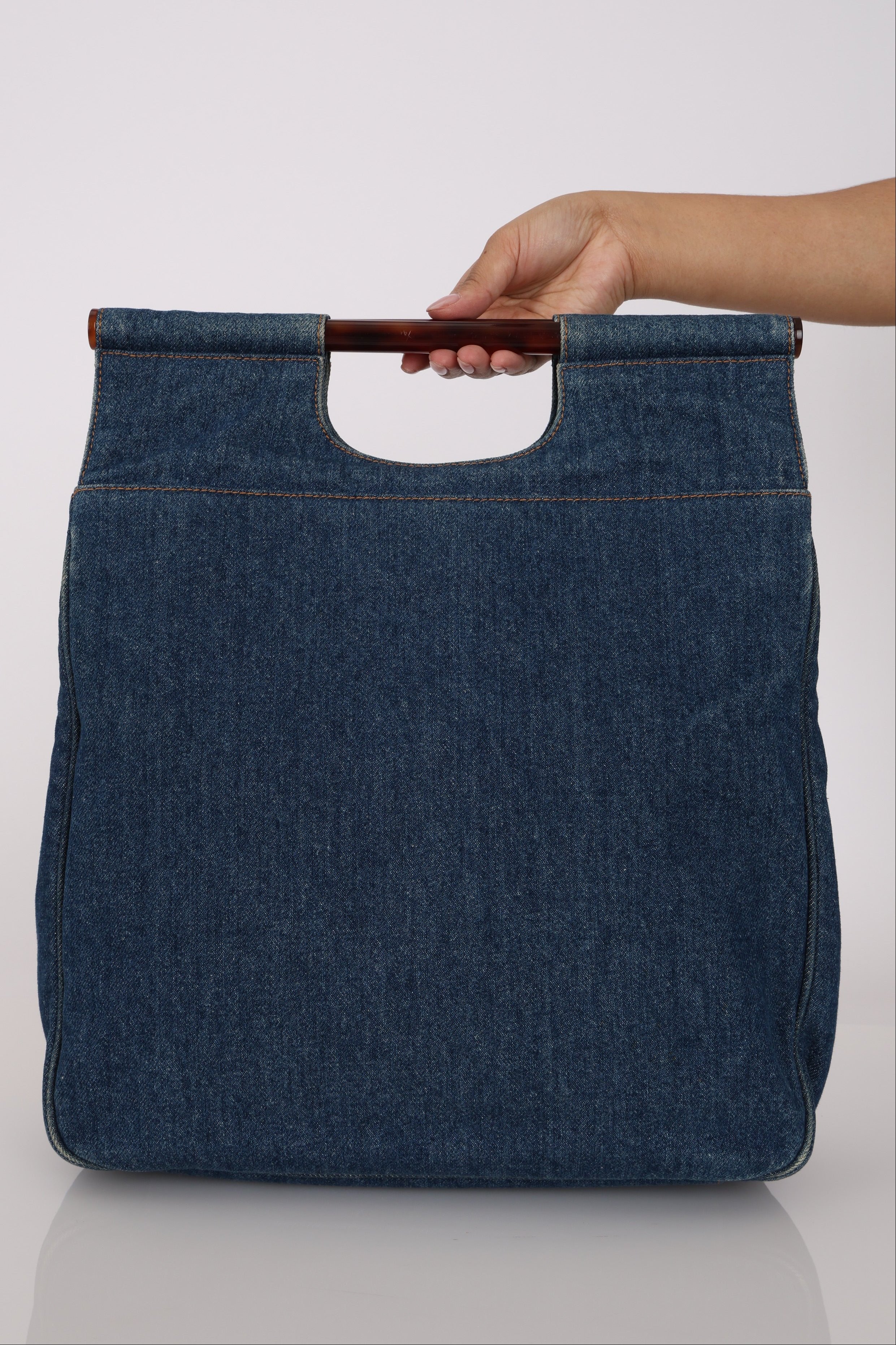Chanel Denim Top Handle Bag