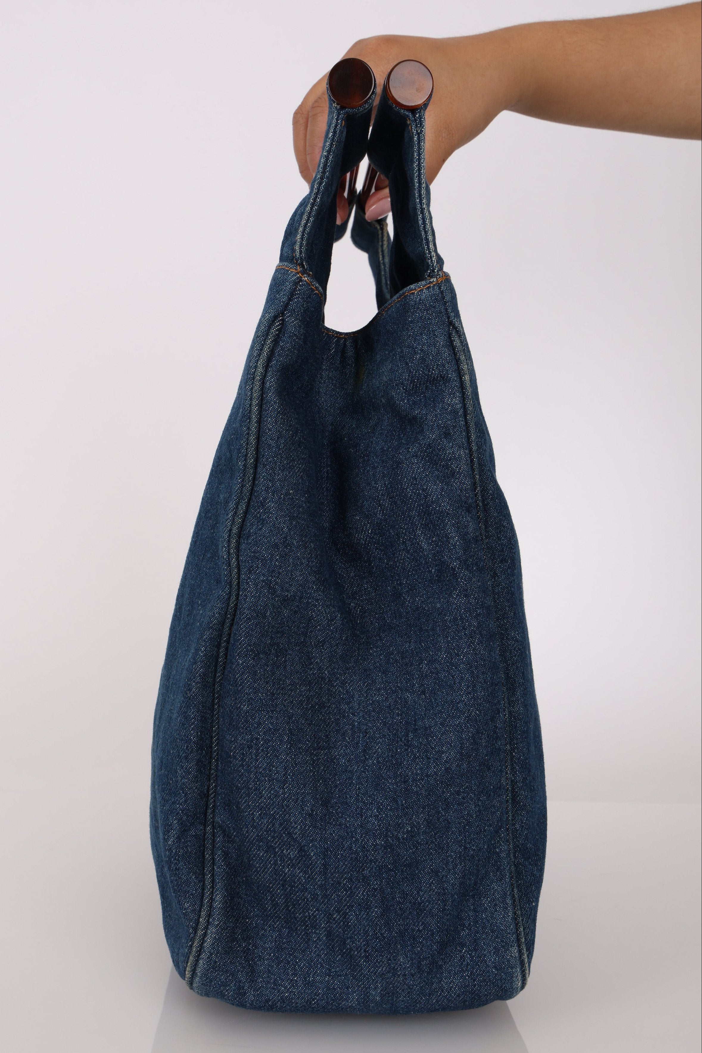 Chanel Denim Top Handle Bag