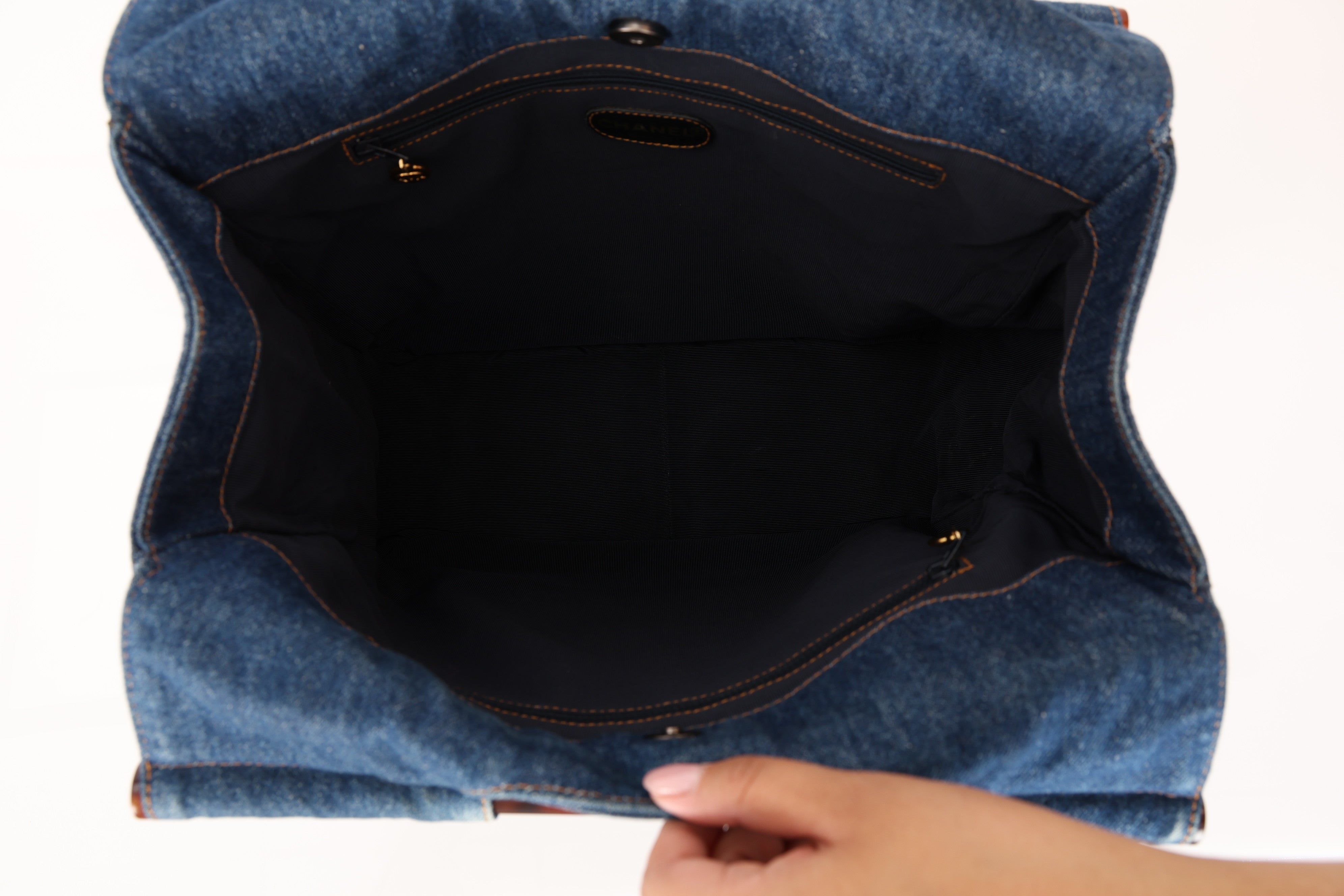 Chanel Denim Top Handle Bag