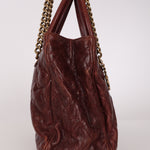 Chanel Top Handle Bordeaux Caviar AGHW