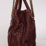 Chanel Top Handle Bordeaux Caviar AGHW